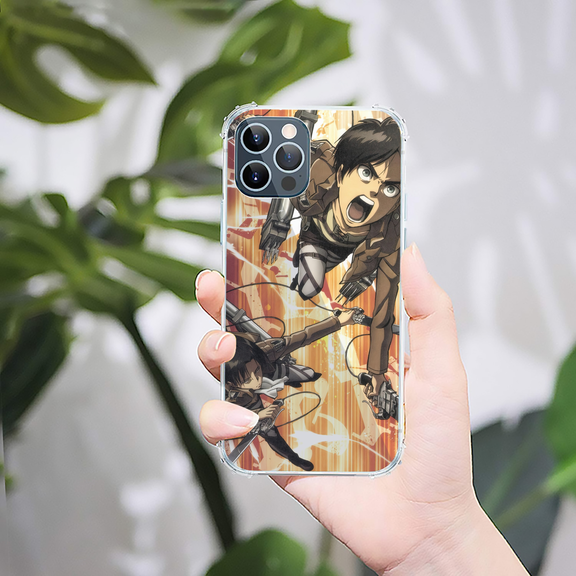 （画像用） 進撃の巨人 Attack on Titan 【iPhone 12シリーズ対応】透明スマホケース（クリアソフトケース）